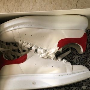 100% authentic Alexander Mqueens red/white